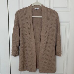 J. Jill Textured Tan Cardigan